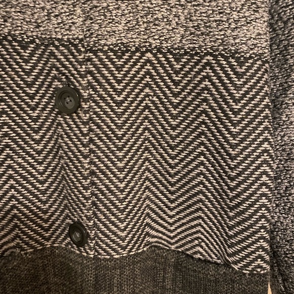 J Jill Long Line Multi Pattern Button Sweater Jacket - Picture 6 of 9